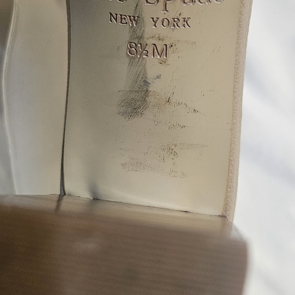 Kate Spade New York Orelene Taupe Block Heel Sandals Womens Sz 8.5M - Picture 5 of 9